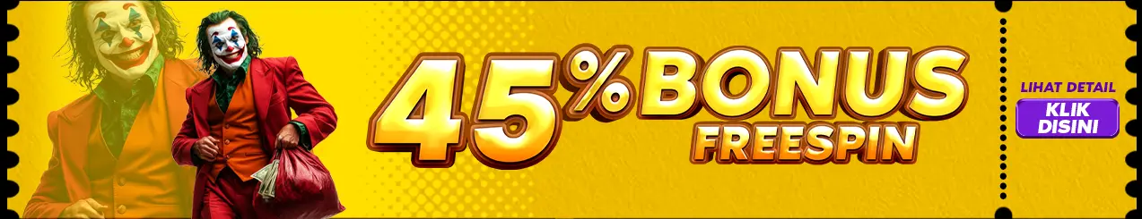 BONUS FREESPIN PRAGMATIC PLAY & PG SOFT 45%